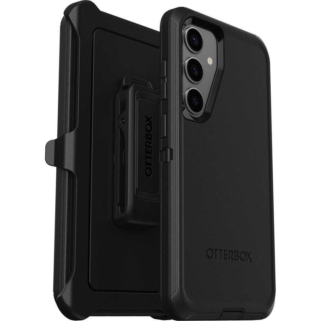 [840304750559] OtterBox Defender Samsung Galaxy S24+ 5G (6.7") Case Black - (77-94487),DROP+ 5X Military Standard, Wireless Charging Compatible, 7 Years Warranty