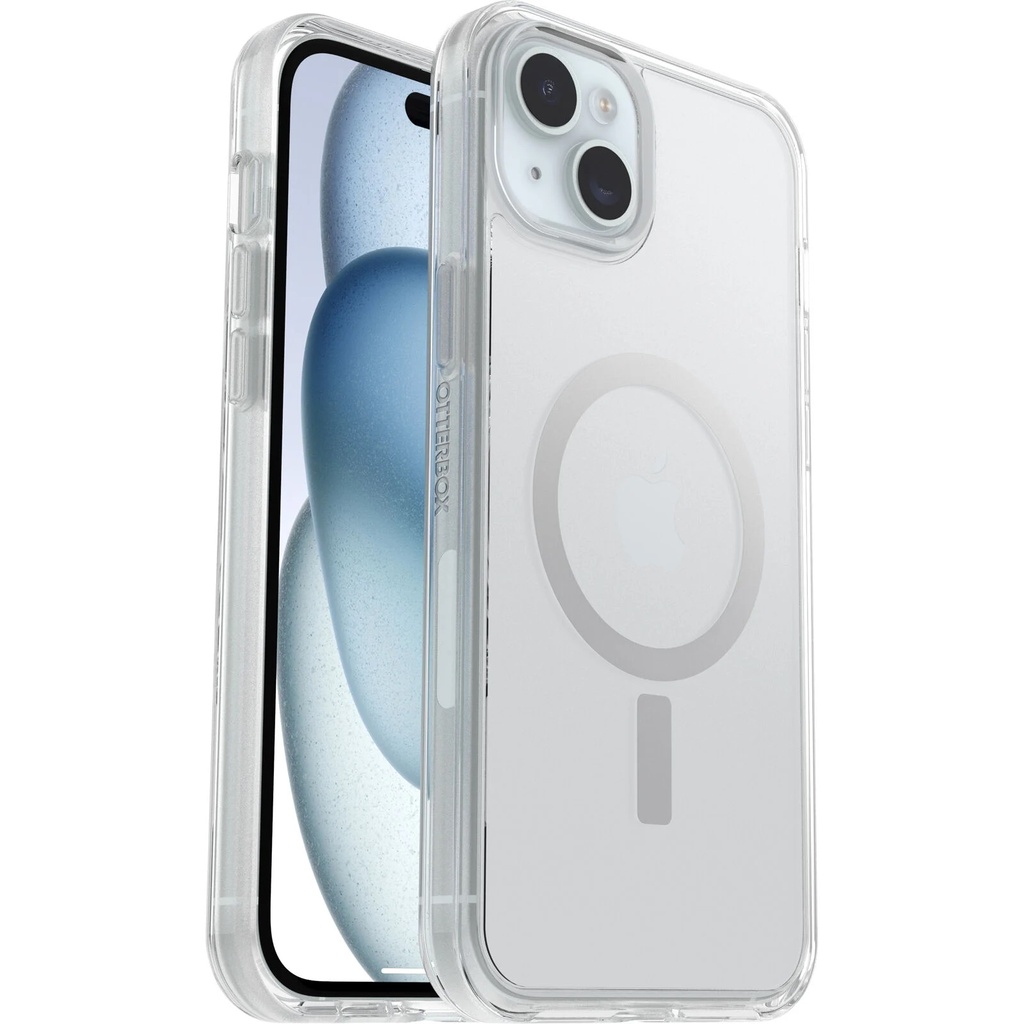 [840304734306] OtterBox Symmetry+ MagSafe Apple iPhone 15 Plus/ iPhone 14 Plus (6.7")Case Clear-(77-93053),Antimicrobial,DROP+ 3X Military Standard,7 Years Warranty