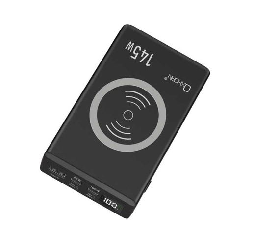 [NB-PB145W] NB-PB145W Oxhorn USB C PD Laptop Power Bank 145w 20,000mAh 2 USB-C 1 USB-A  Wireless Charge PD3.0 QC4.0 for Macbook, HP,Tablet. Smartphone, Camera Save on plane