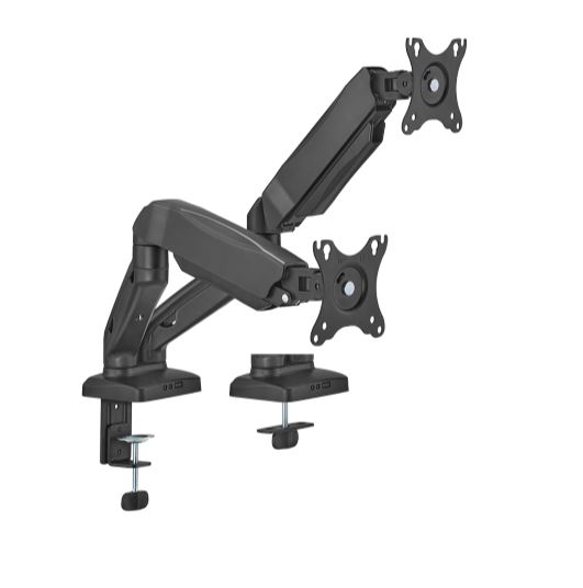 [6956745174541] 6956745174541 Brateck Dual Monitor Interactive Counterbalance LCD VESA Desk Clamp and Grommet Mount Fit most 17''-32'' Monitors Up to 9kg per screen