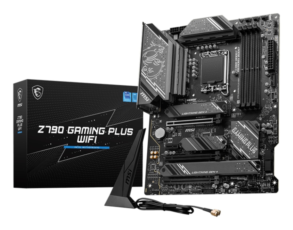 [4711377134712] 4711377134712 MSI Z790 Gaming PLUS WIFI  Intel E-ATX Motherboard, 4x DDR5~192GB, 3x PCI-E x 16, 2x PCI-E x 1,  3x M.2, 4x SATA, 7x USB 3.2, 1x USB-C