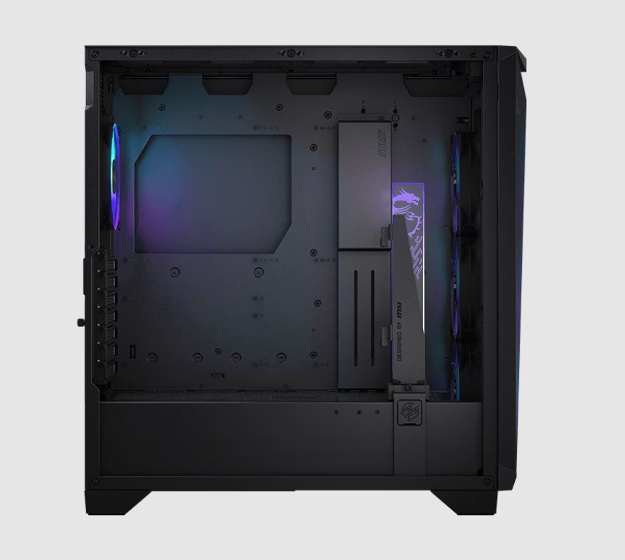 [4711377093194] MSI MPG GUNGNIR 300R AIRFLOW BLACK Mid-Tower Case, Supports ATX / M-ATX / Mini ITX, 2x USB 3.2, 1x USB-C, 1x HD Audio, 1x Mic, ATX Power Supply (NEW)