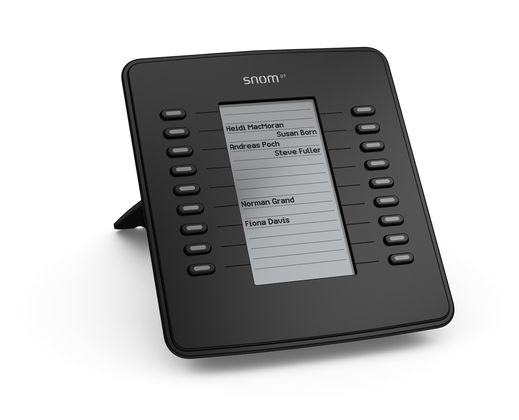 [4260059581882] 4260059581882 SNOM D7 Expansion Module USB for D785, D765, D745, D735, D725, D717  D715,  Black,18 Multi-color LED keys, Supports All 700 Series Telephones