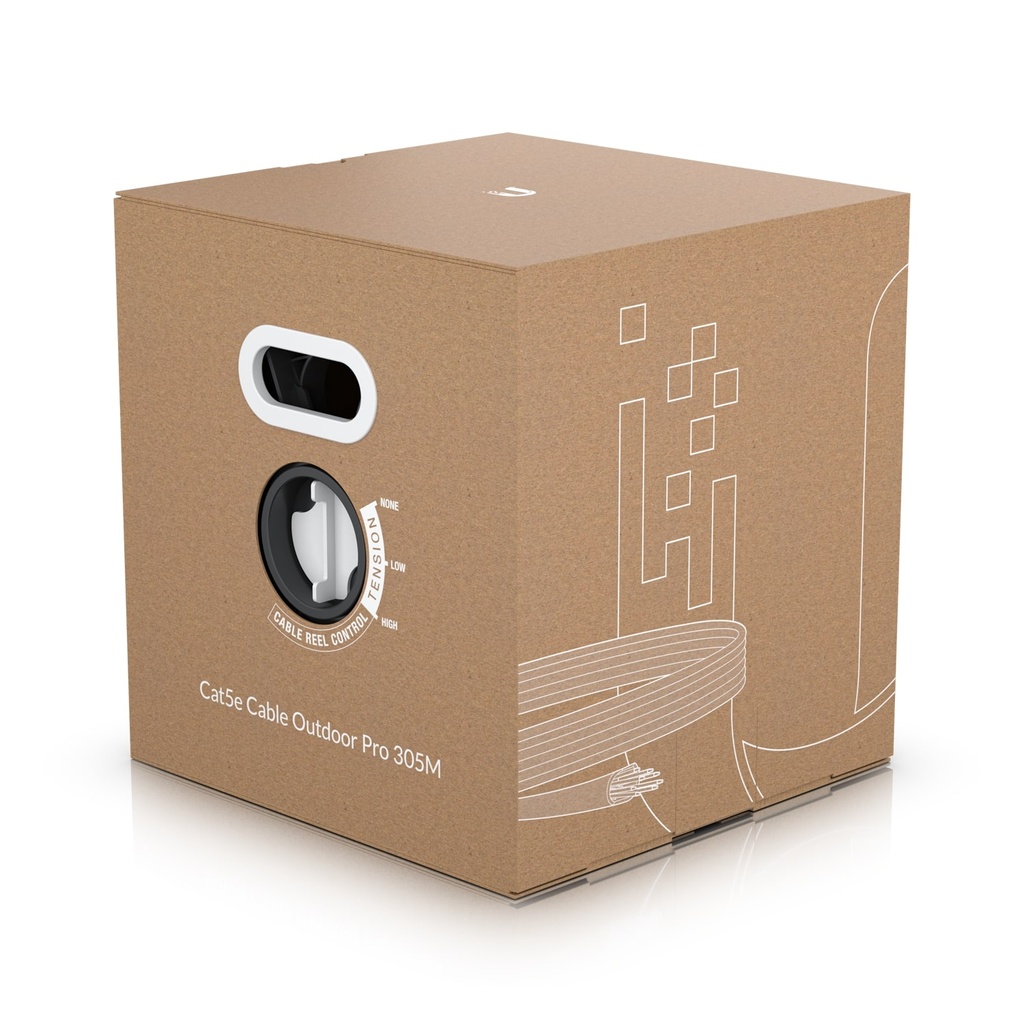 [810010077325] 810010077325 Ubiquit UniFi Outdoor Cable, 305m, 5e Cable Designed To Resist Harsh Weather Damage  Electromagnetic Interference, 2Yr Warr