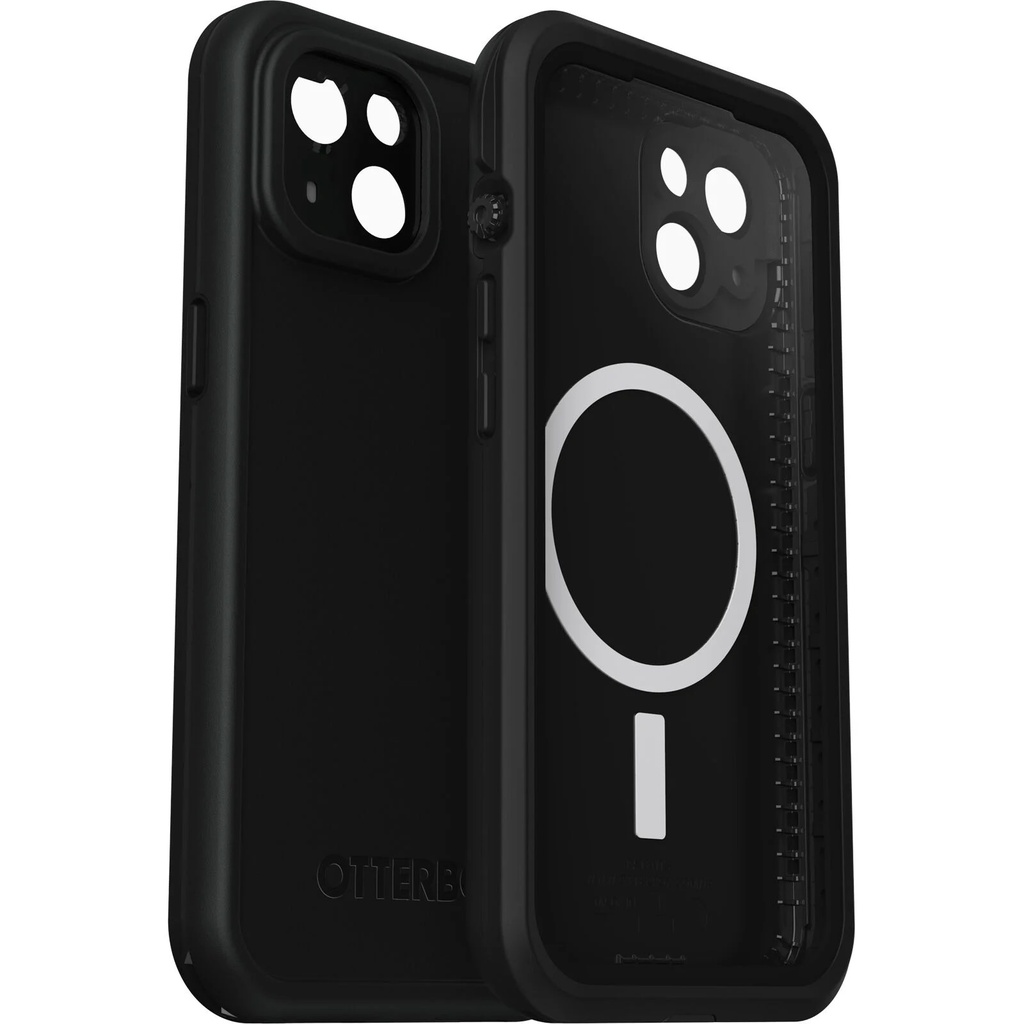 [840304701643] 840304701643 OtterBox FRE Magsafe Apple iPhone 14 Case Black - (77-90178), DROP+ 5X Military Standard, 2M WaterProof, Built-In Screen Protector, 7 Years Warranty