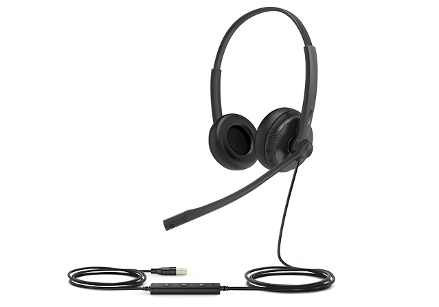[6938818308039] 6938818308039 Yealink UH34 SE Dual USB Wired Headset Teams Certified Wideband Noise Cancelling Headset, USB and 3.5mm Jack ControllerTeams Button, Ultra-Lightweigh