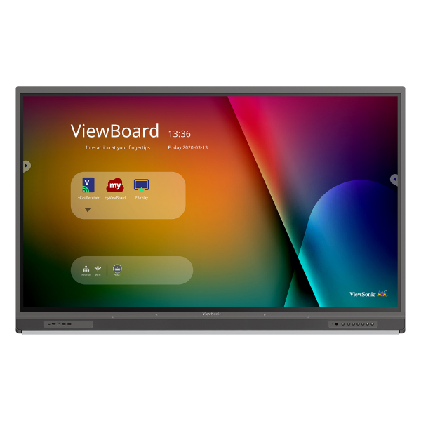 [IFP6552-1C] IFP6552-1C ViewSonic 65" 4K Interactive Flat Panel Display w/ myViewBoard ‐ Front Facing Speakers, USB‐C Inc VSB‐050 Wi‐Fi Dongle, IFP6552C New - 5 Years On site