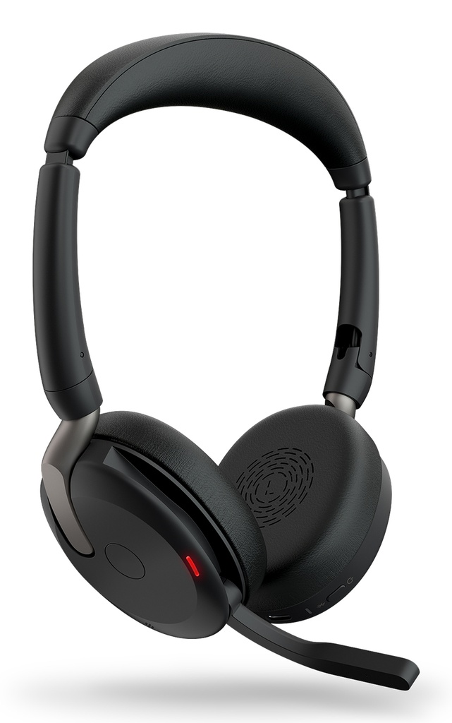 [5706991029161] 5706991029161 Jabra Evolve2 65 Flex UC Stereo Bluetooth Headset, Link380c USB-C Dongle  Wireless Charging Stand Included, Foldable Design, 2Yr Warranty, ANC