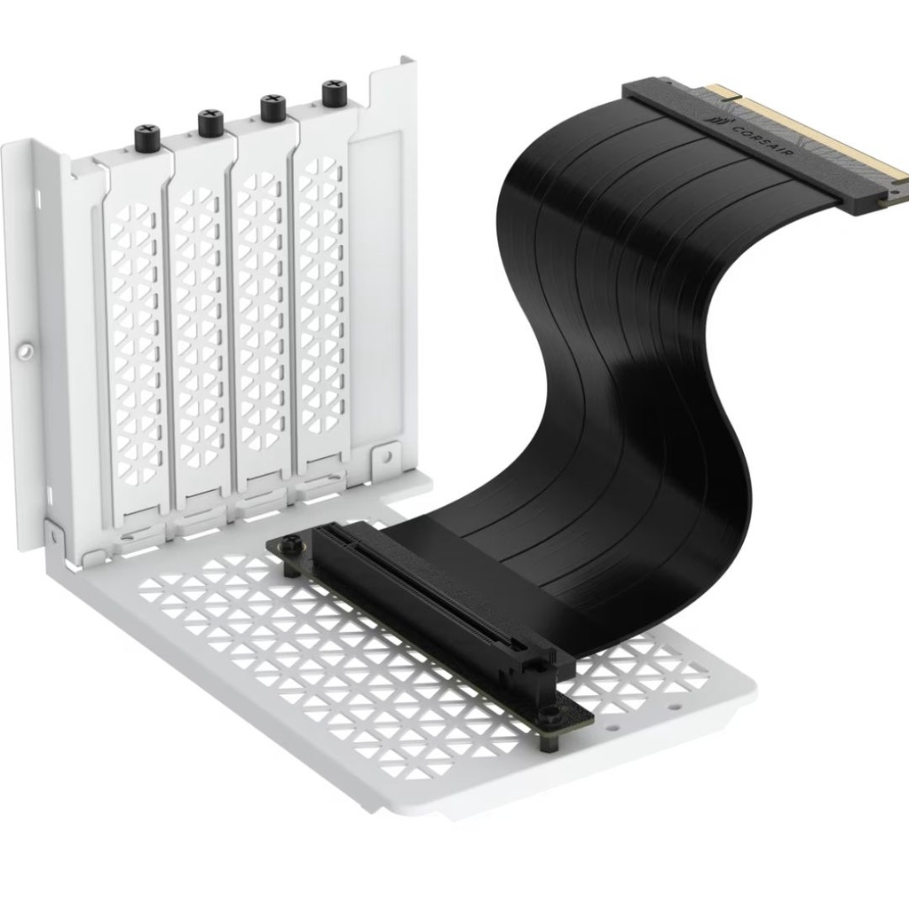 [840006682790] 840006682790 Corsair 6500 Series Vertical GPU Mount Kit - WHITE  *Compatible with CORSAIR 6500 Series cases only