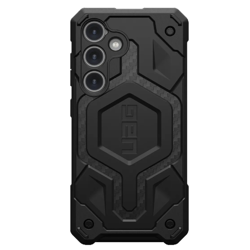 [840283912238] UAG Monarch Pro Magnetic Samsung Galaxy S24 5G (6.2") Rugged Case - Carbon Fiber (214412114242), 25ft. Drop Protection (7.6M), 10 Years Warranty