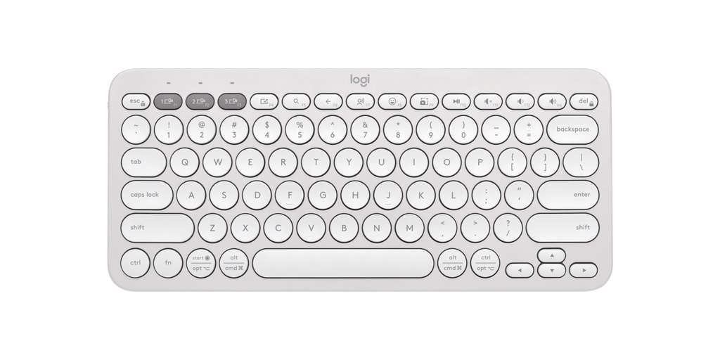 [97855186010] 97855186010 Logitech PEBBLE KEYS 2 K380S Slim, minimalist Bluetooth® Wireless Keyboard with customizable keys (Graphite)