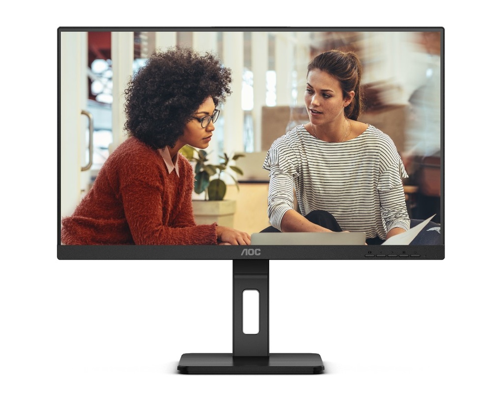 [6973985231377] AOC 23.8" IPS 4ms, Full HD 1080, - DP, HDMI, VGA. Tilt, Low Blue Mode, Flicker Free, 2x Speakers. VESA 100, 3 side Frameless, Height Adjust Monitor