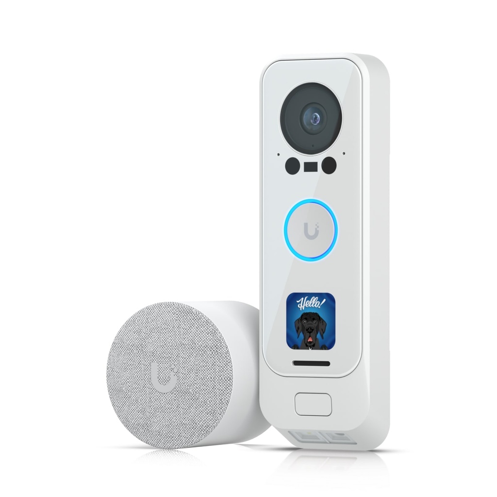 [810084692660] 810084692660 Ubiquiti UniFi Protect G4 Doorbell Pro PoE Kit-White, 5MP CMOS Camera,Night Mode IR Up To 20ft,PoE Power, Includes PoE Chime, IPX4, 2Yr Warr