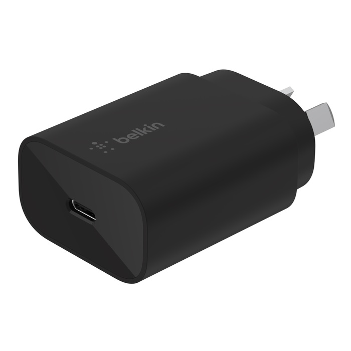[745883850006] 745883850006 Belkin BoostCharge USB-C PD 3.0 PPS Wall Charger 25W - Black(WCA004AUBK),Dynamic Power Delivery,Compact,travel-ready design,USB-C PD 3.0 Certified,2YR