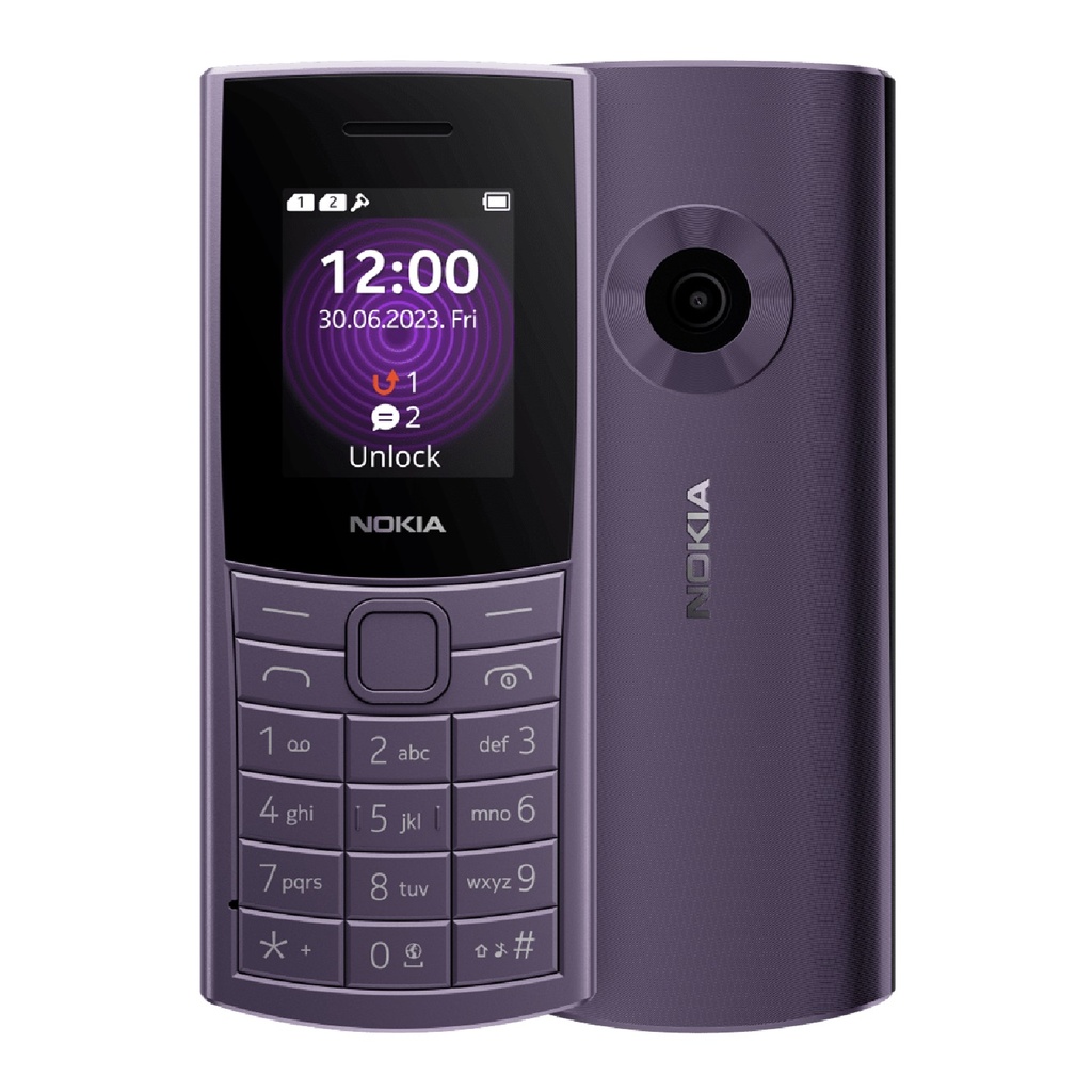 [6438409087294] Nokia 110 4G 128MB - Purple (1GF018NPF1L01)*AU STOCK*, 1.8", 48MB/128MB, Dual SIM, 1450mAh, 2 Years Warranty