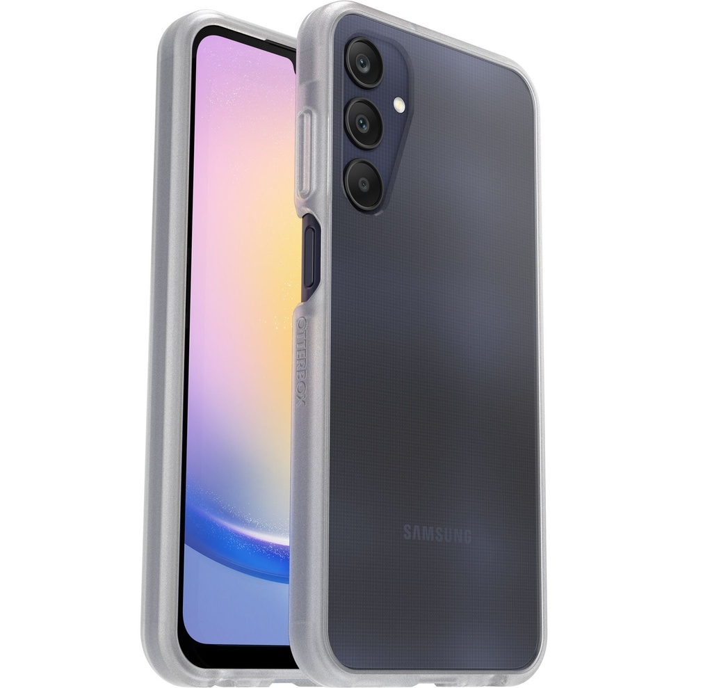 [840304745197] 840304745197 OtterBox React Samsung Galaxy A25 5G (6.5") Case - Clear (77-94110), DROP+ Military Standard, Wireless Charging Compatible, 7 Years Warranty