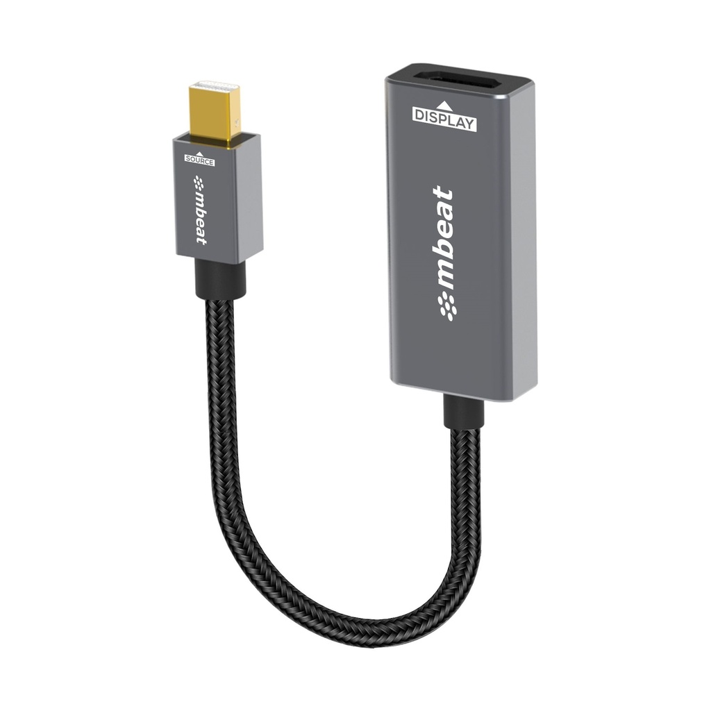 [9346396003630] mbeat Tough Link Mini DisplayPort to HDMI Adapter  Seamless Connectivity  HDMI Version: 1.3  1080p@60Hz HD display Package Weight: 42.5g
