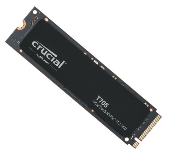 [649528940162] 649528940162 Crucial T705 1TB Gen5 NVMe SSD - 13600/10200 MB/s R/W 600TBW 1400K IOPs 1.5M hrs MTTF DirectStorage for Intel 14th Gen  AMD Ryzen 7000