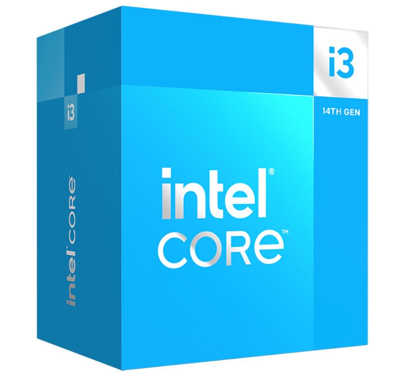 [5032037279079] Intel i3 14100 CPU 3.5GHz (4.7GHz Turbo) 14th Gen LGA1700 4-Cores 8-Threads 17MB 60W UHD Graphics 730 Retail Raptor Lake with Fan