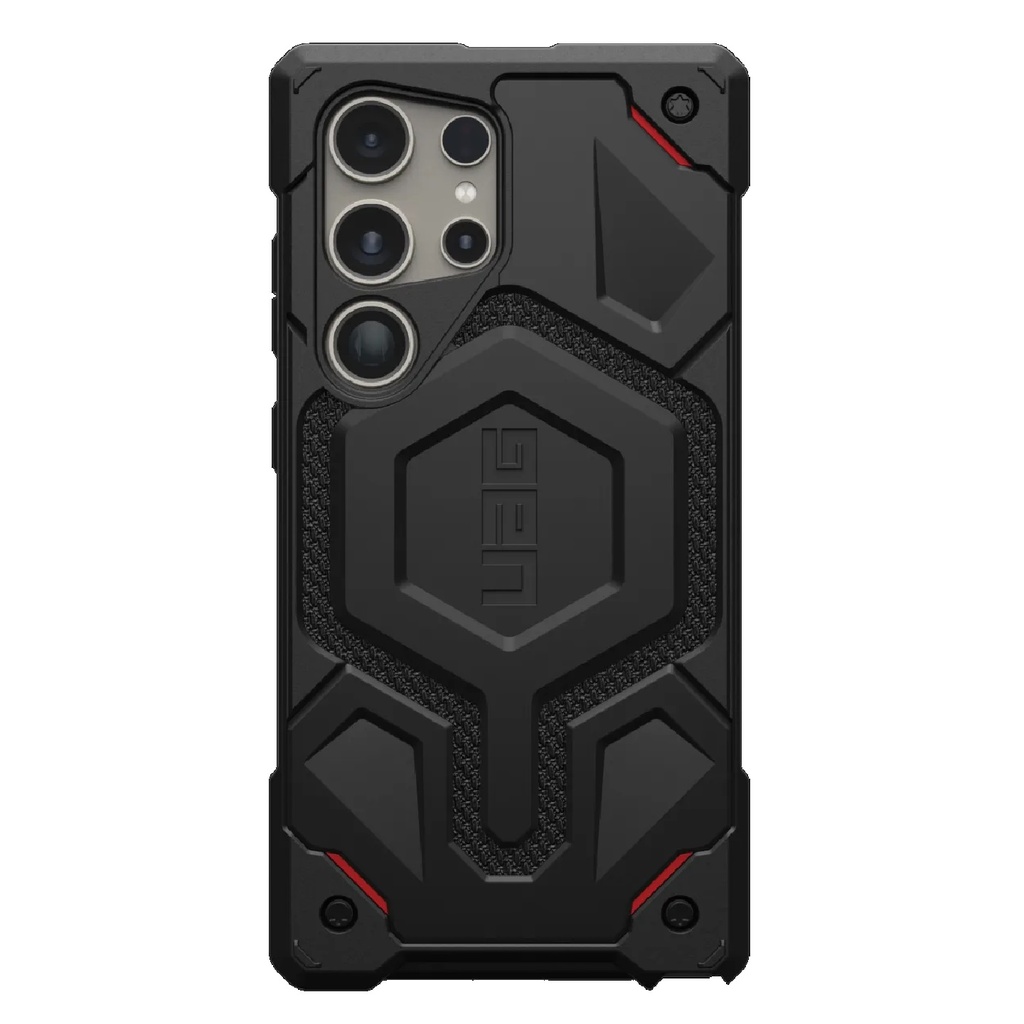 [840283912344] UAG Monarch Pro Magnetic Kevlar Samsung Galaxy S24 Ultra 5G (6.8") Rugged Case - Black (214416113940), 25ft. Drop Protection (7.6M), 10 Years Warranty