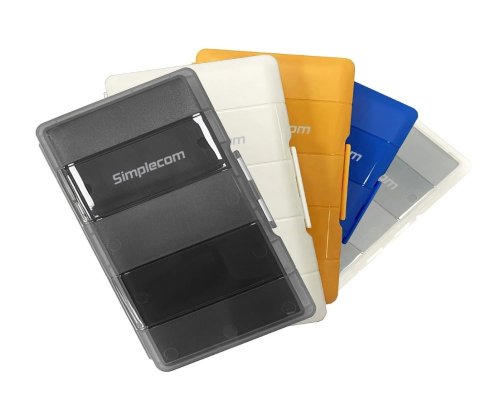 [MA024] MA024 Simplecom  M.2 SSD 4-Slot Protective Storage Case Holder Organizer for 4x M.2 2280 SSD white colour