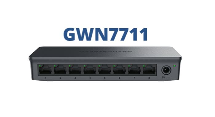 [6947273704928] Grandstream GWN7711 Layer 2-Lite Managed Switch, 8 x GigE, Switches for Small-to-Medium Businesses