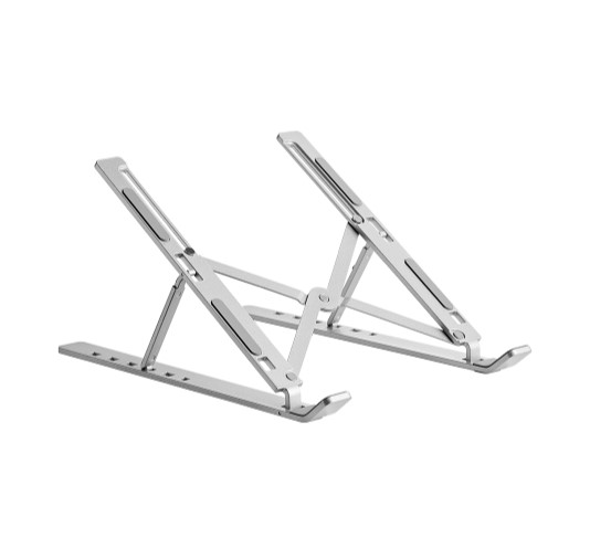 [6956745179270] 6956745179270 Brateck LPS03-3-03 PORTABLE 6-LEVEL ADJUSTABLE ALUMINUM LAPTOP RISER  For most 11”-15” laptops, tablets and more (Silver) (LS)