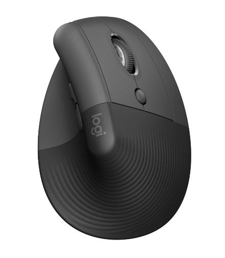 [97855170842] 97855170842 Logitech ERGO LIFT Graphite wireless mouse 1000 DPI  Logi Bolt USB receiver   1-Year Limited Hardware Warranty