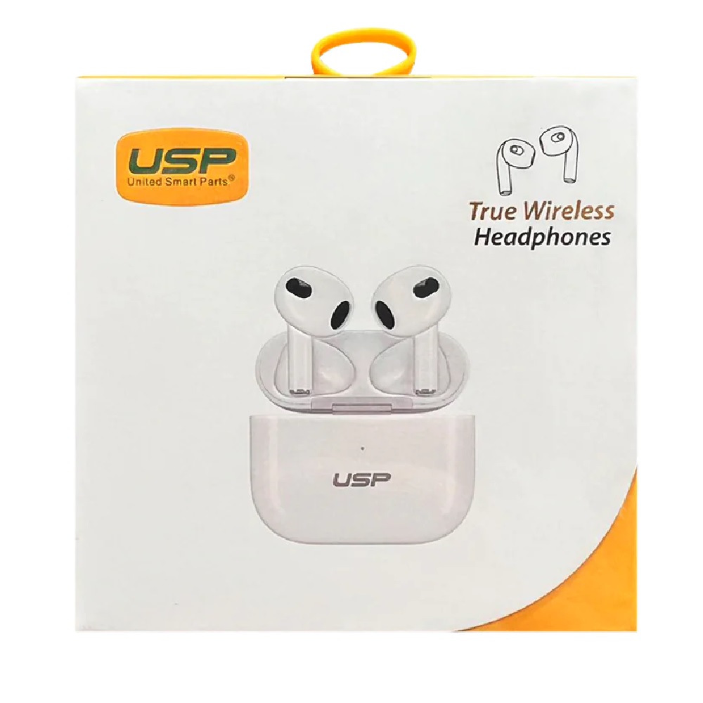 [6972890208108] 6972890208108 USP True Wireless Earphones/Headphones White BT231, Long Battery Life, Smart Touch, Coil Speaker, More Stable, Bluetooth 5.0 Technology