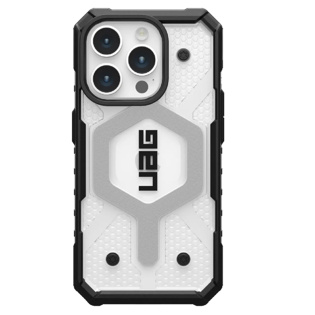 [840283909443] 840283909443 UAG Pathfinder MagSafe Apple iPhone 15 Pro (6.1") Rugged Case - Ice (114281114343), 18ft. Drop Protection (5.4M), Tactical Grip, 10 Years Warranty