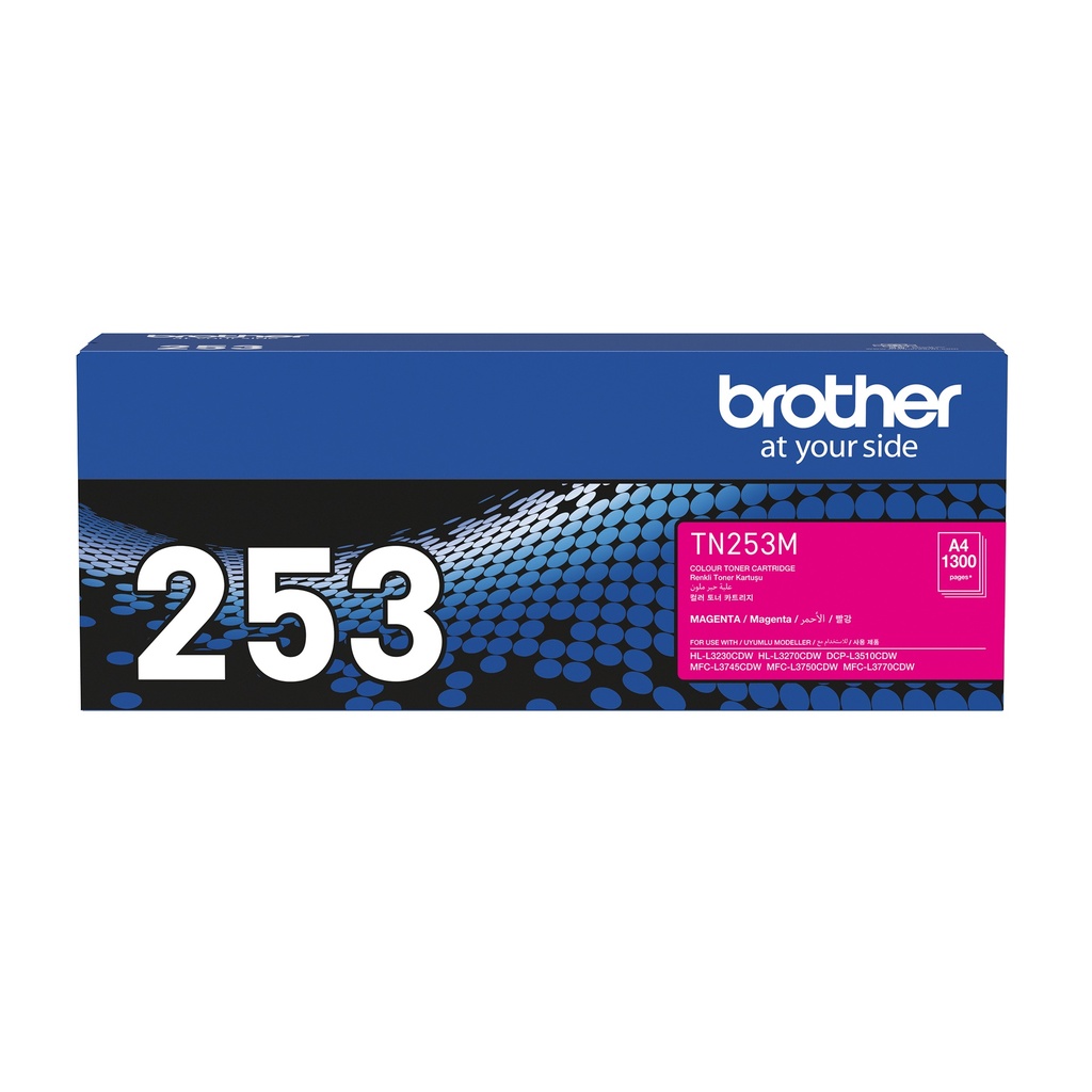 [4977766791045] 4977766791045 Brother TN-253M Magenta Toner Cartridge to Suit -  HL-3230CDW/3270CDW/DCP-L3015CDW/MFC-L3745CDW/L3750CDW/L3770CDW (1,300 Pages)