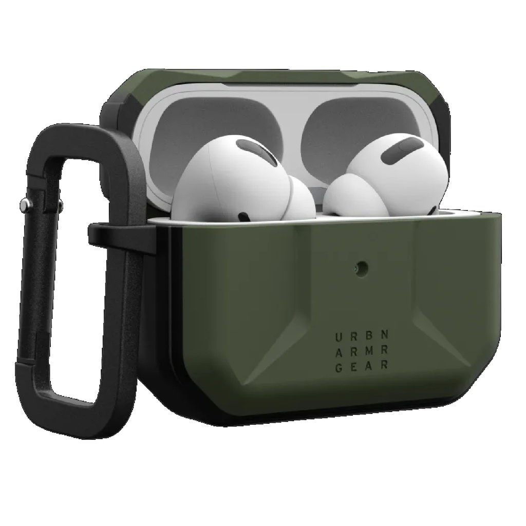 [840283906633] UAG Civilian Apple Airpods Pro (2nd Gen) Rugged Case - Olive Drab (104124117272), DROP+ Military Standard, Weather-Resistant, 10 Years Warranty