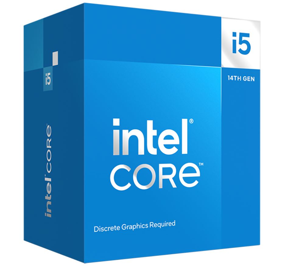 [5032037279147] Intel i5 14400F CPU 3.5GHz (4.7GHz Turbo) 14th Gen LGA1700 10-Cores 16-Threads 29.5MB 65W Graphics Card Required Retail Raptor Lake with Fan