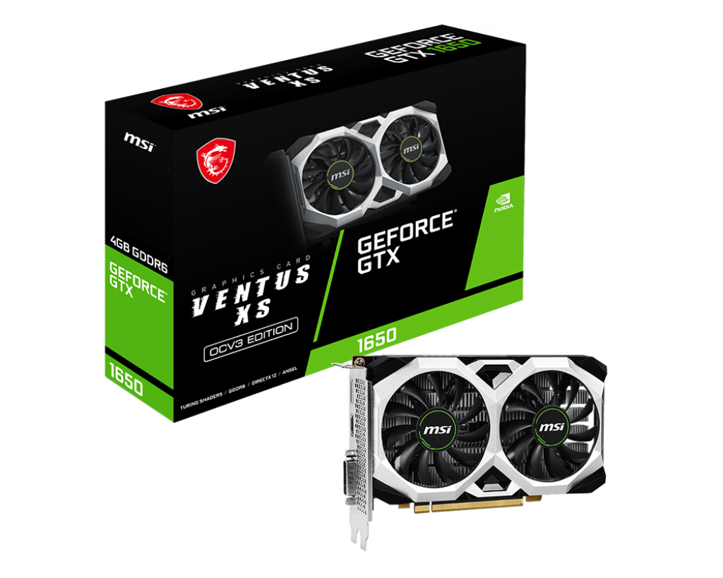 [4711377123044] 4711377123044 MSI nVidia GeForce GTX 1650 D6 VENTUS XS OCV3 1620 MHz / 12 Gbps GDDR6 7680x4320 1xHDMI 2.0b PCIE x16 3.0 (NEW)