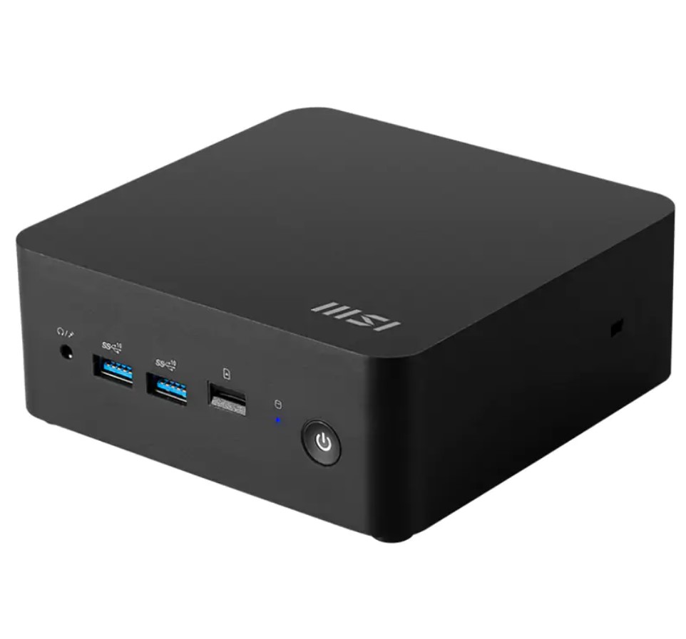 [4711377225816] 4711377225816 MSI Cubi NUC 1M-015BAU miniPC Barebone, Black, Core 7-150U/Up to DDR5/2*M.2/2*HDMI/2*TBT/2*LAN/Wifi6/Card Reader/Switch Cable/3Y