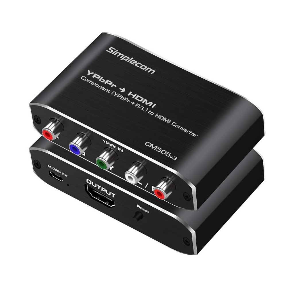 [9350414003496] 9350414003496 Simplecom CM505v3 Component (YPbPr + Stereo R/L) to HDMI Converter Full HD 1080p
