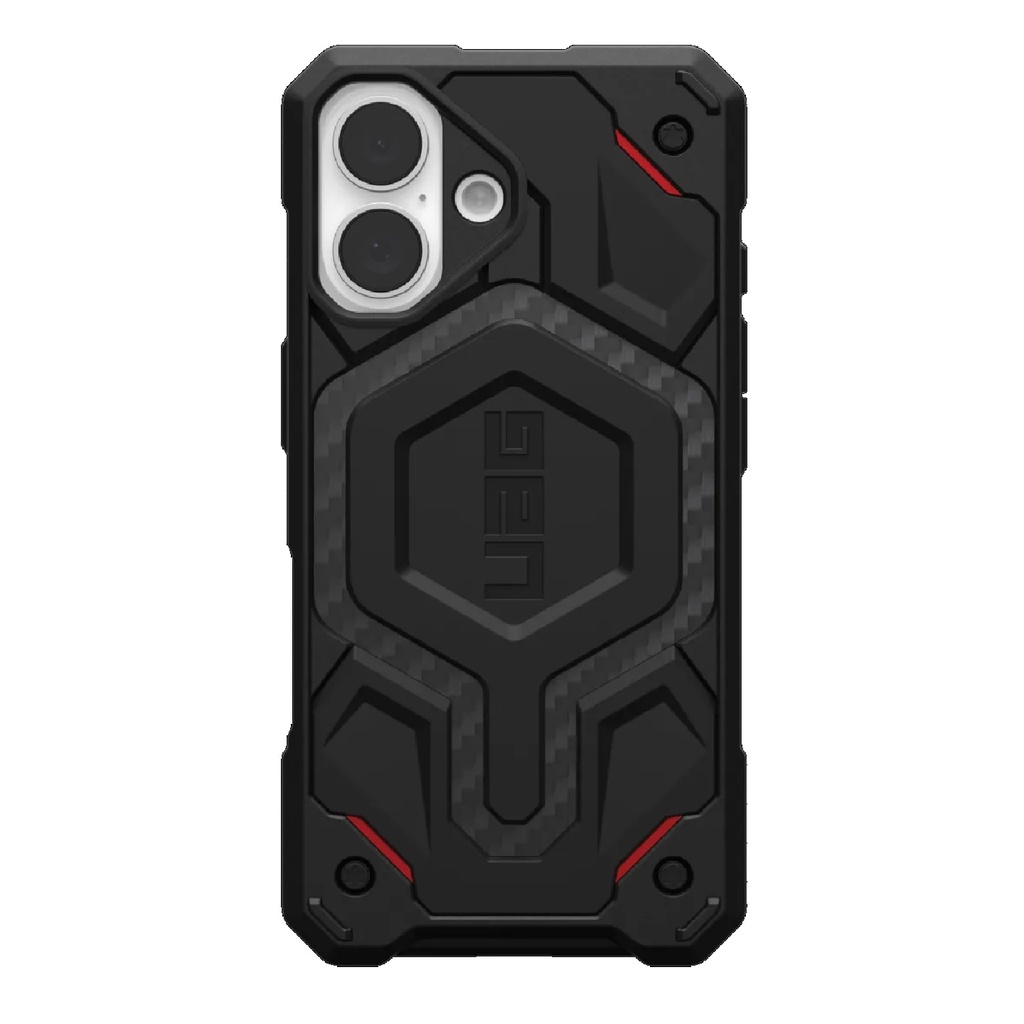 [840283914447] 840283914447 UAG Monarch Pro Kevlar Apple iPhone 16 Plus (6.7") Rugged Case - Kevlar Black (114455113940), 25ft. Drop Protection (7.6M), 10 Years Warranty