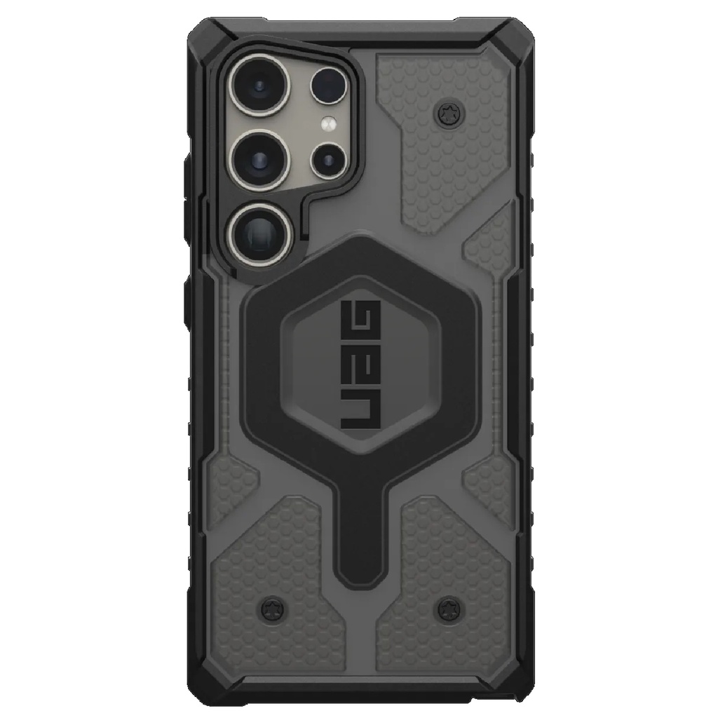 [840283912573] UAG Pathfinder Clear Pro Magnetic Samsung Galaxy S24 Ultra 5G (6.8") Rugged Case - Ash (214427113131), 18ft. Drop Protection (5.4M), 10 Years Warranty