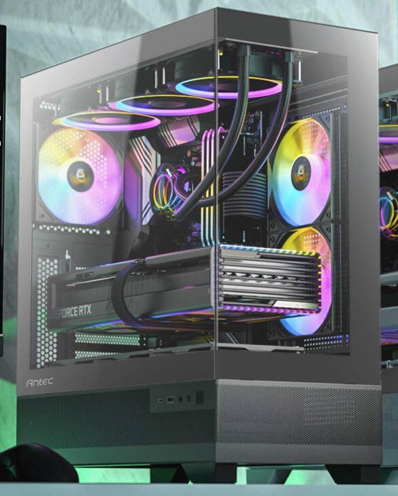 [761345100434] Antec SI CX700RGB USB-C, Seamless View 6x RGB Fans. 4mm  Glass, Tool Free Panels. Vertical Cooling,  Gaming Case Limited stock Deal( LS)