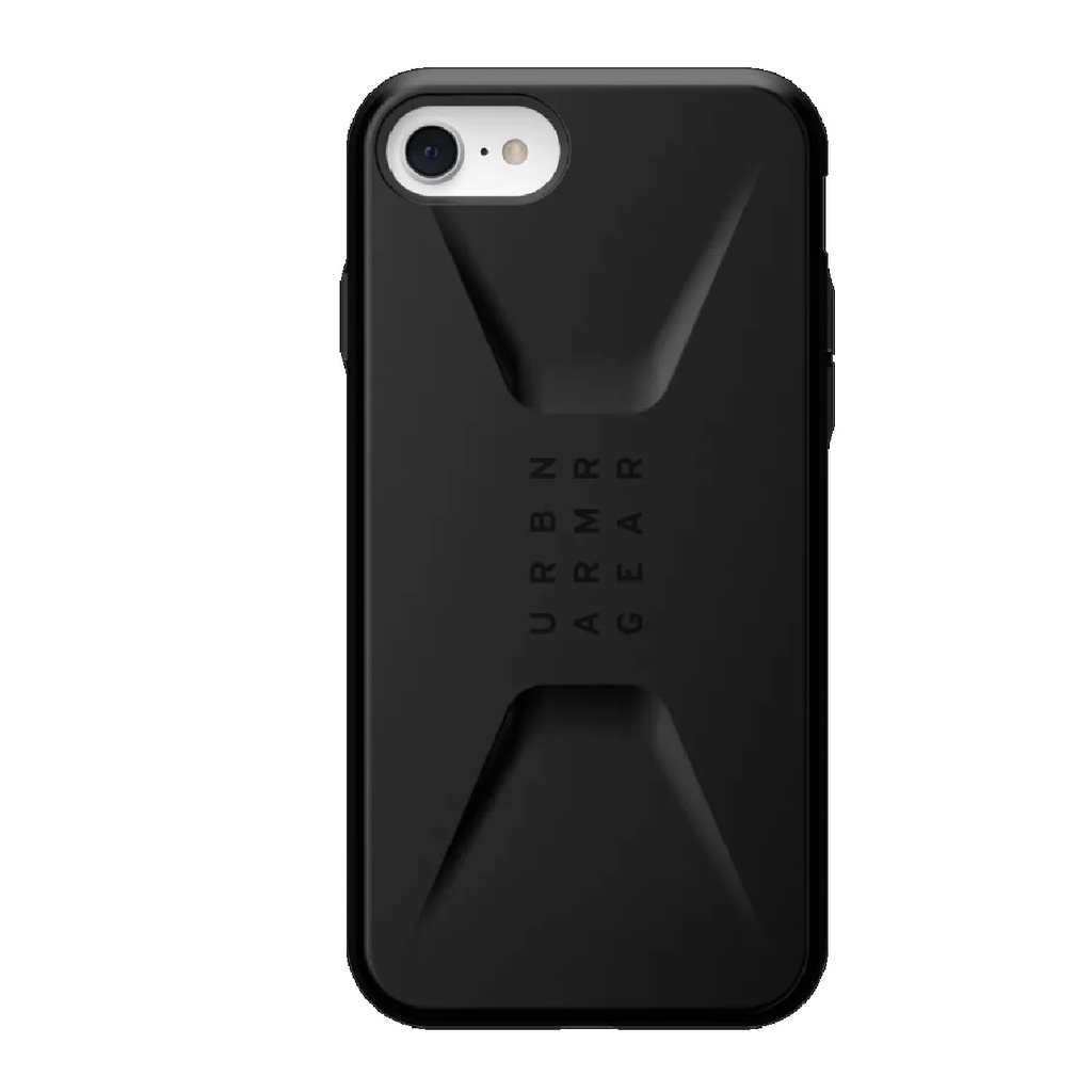 [840283900402] 840283900402 UAG Civilian Apple iPhone SE (3rd  2nd Gen) and iPhone 8/7 Rugged Case - Black (114005114040), 20ft. Drop Protection (6M), 10 Years Warranty