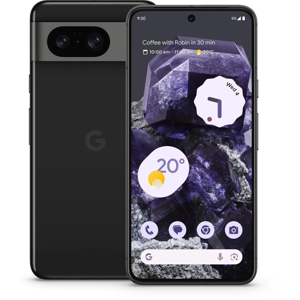 [840244706678] Google Pixel 8 5G 128GB - Obsidian Black (GA04803-AU)*AU STOCK*, 6.2", OLED, 120Hz, 8GB/128GB, 50MP/10.5MP, Single SIM + eSIM, 4575mAh, 2YR