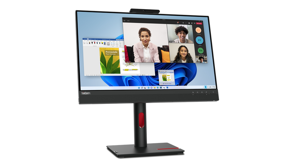 [196804349756] 196804349756 LENOVO ThinkCentre Tiny-in-One G5 23.8"/24" FHD 60Hz 1920x1080 16:9 4ms Height Adjust Tilt Swivel Pivot HDMI DP IPS USB3.2 Anti-glare Webcam Mic