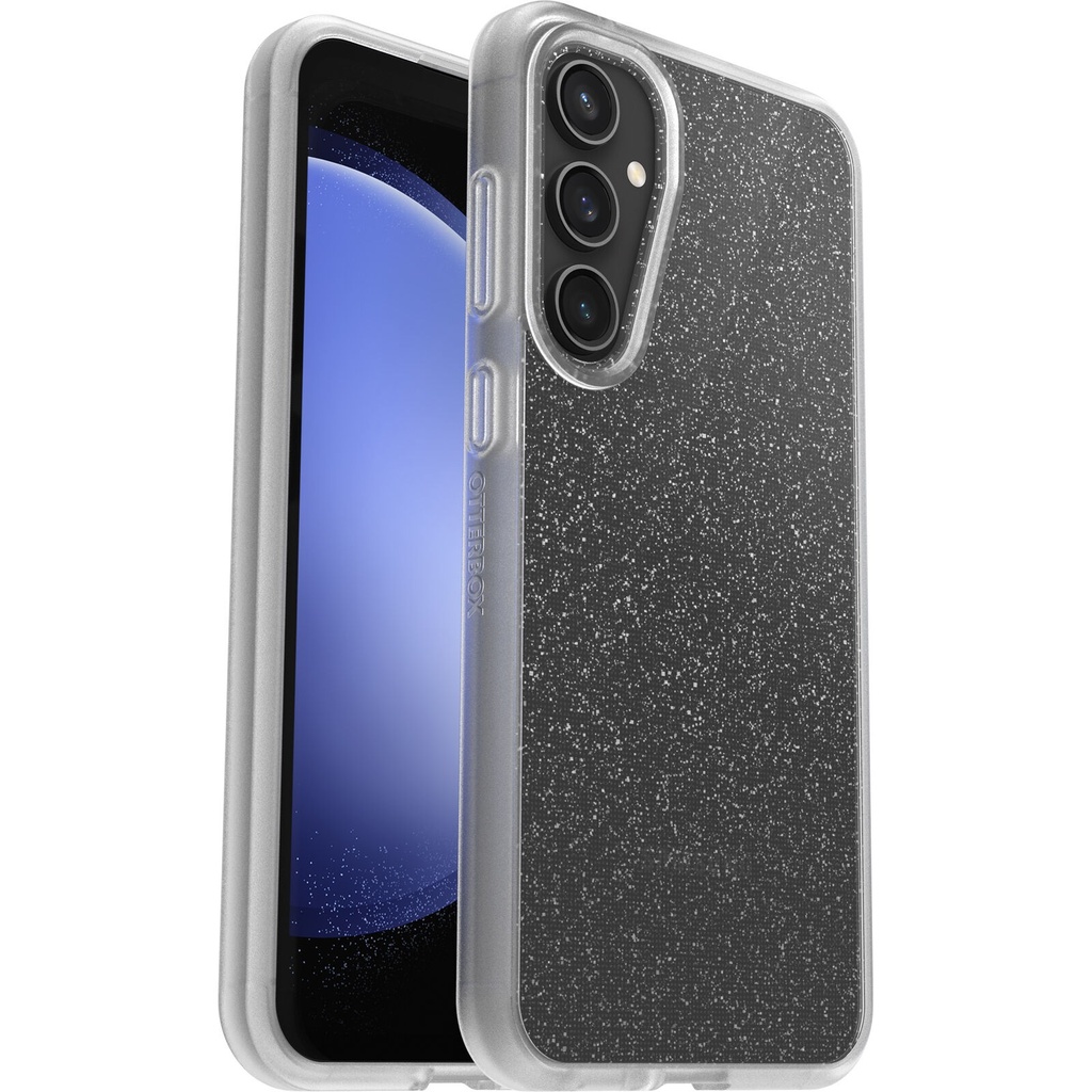 [840304747207] 840304747207 OtterBox React Samsung Galaxy S23 FE (6.4") Case Stardust (Clear Glitter) - (77-94252),Antimicrobial,DROP+ Military Standard, 7 Years Warranty