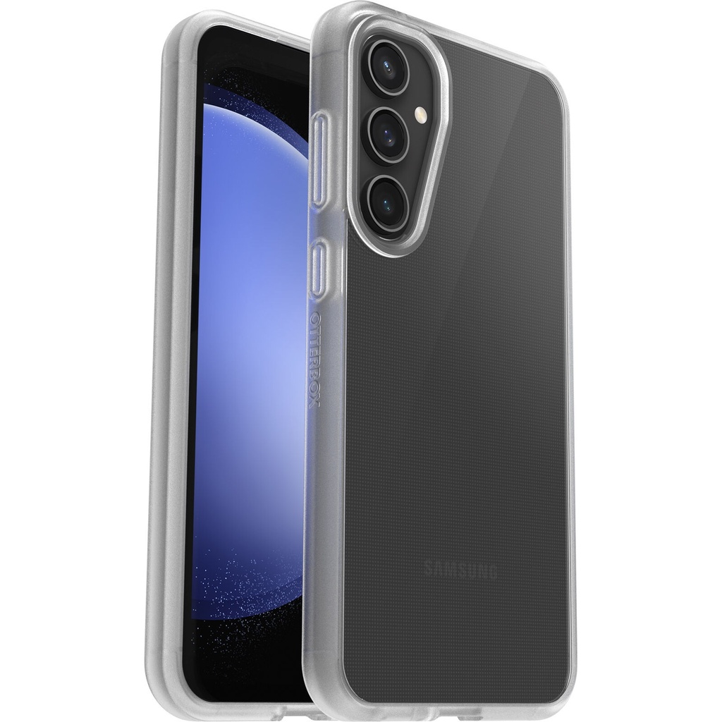 [840304747184] 840304747184 OtterBox React Samsung Galaxy S23 FE (6.4") Case Clear - (77-94250),Antimicrobial,DROP+ Military Standard,Raised Edges,Hard Case, 7 Years Warranty