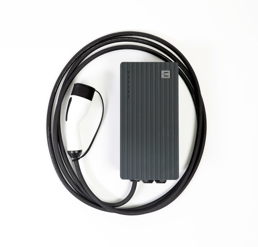 [4772218000115] 4772218000115 Teltonika Teltocharge EVC101 Slate Grey 7.4kw Charger With Type 2 Cable (5m)