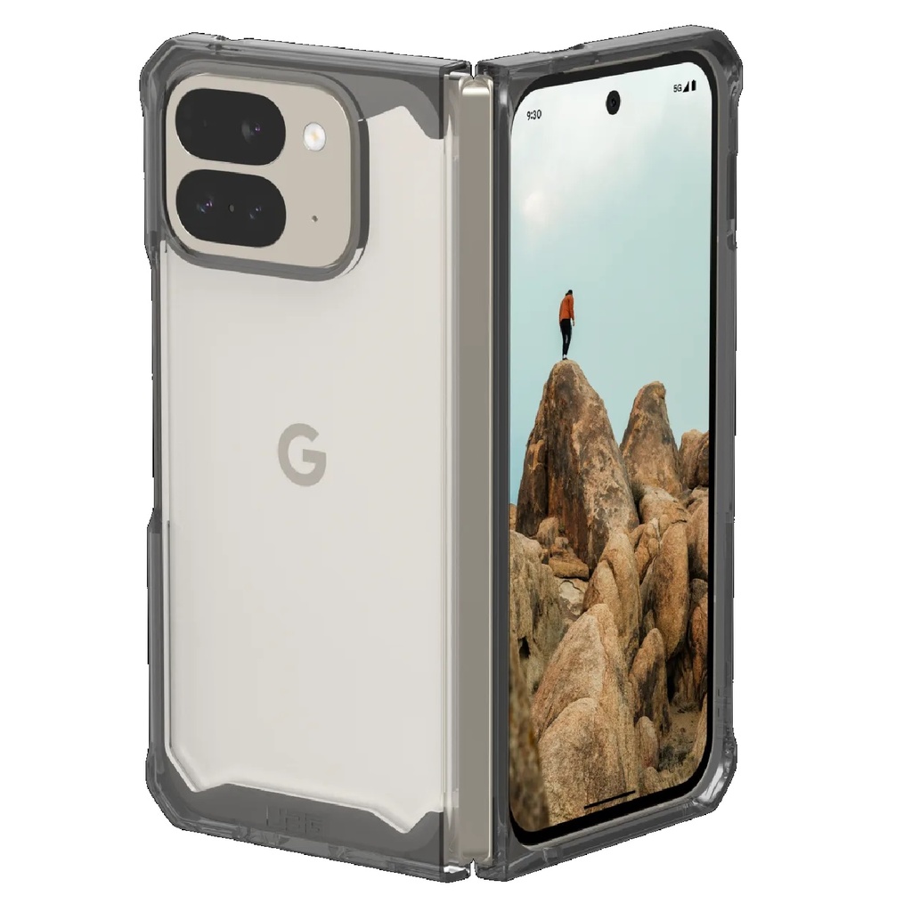 [840283916175] UAG Plyo Google Pixel 9 Pro Fold Rugged Case - Ash (614459113131), 16 ft. Drop Protection (4.8M), Wireless Charging Compatible, 10 Years Warranty