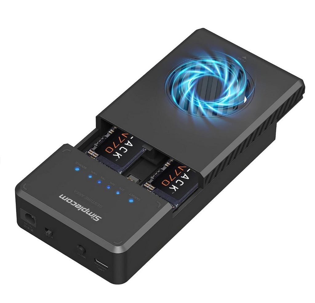 [9350414003489] 9350414003489 Simplecom SD560 Dual Bay NVMe M.2 SSD Enclosure Offline Clone Docking Station USB 3.2 Gen2 10Gbps