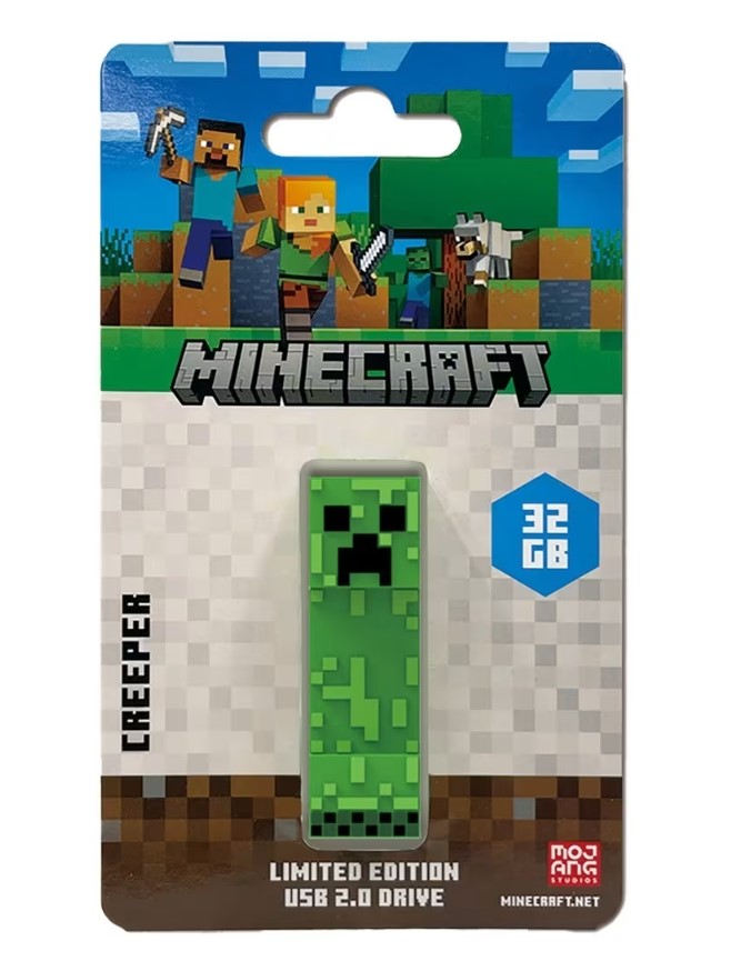 [4895117969793] 4895117969793 Verbatim Minecraft Collector s Edition USB Flash Drive - 32GB - Creeper. Retail Pack