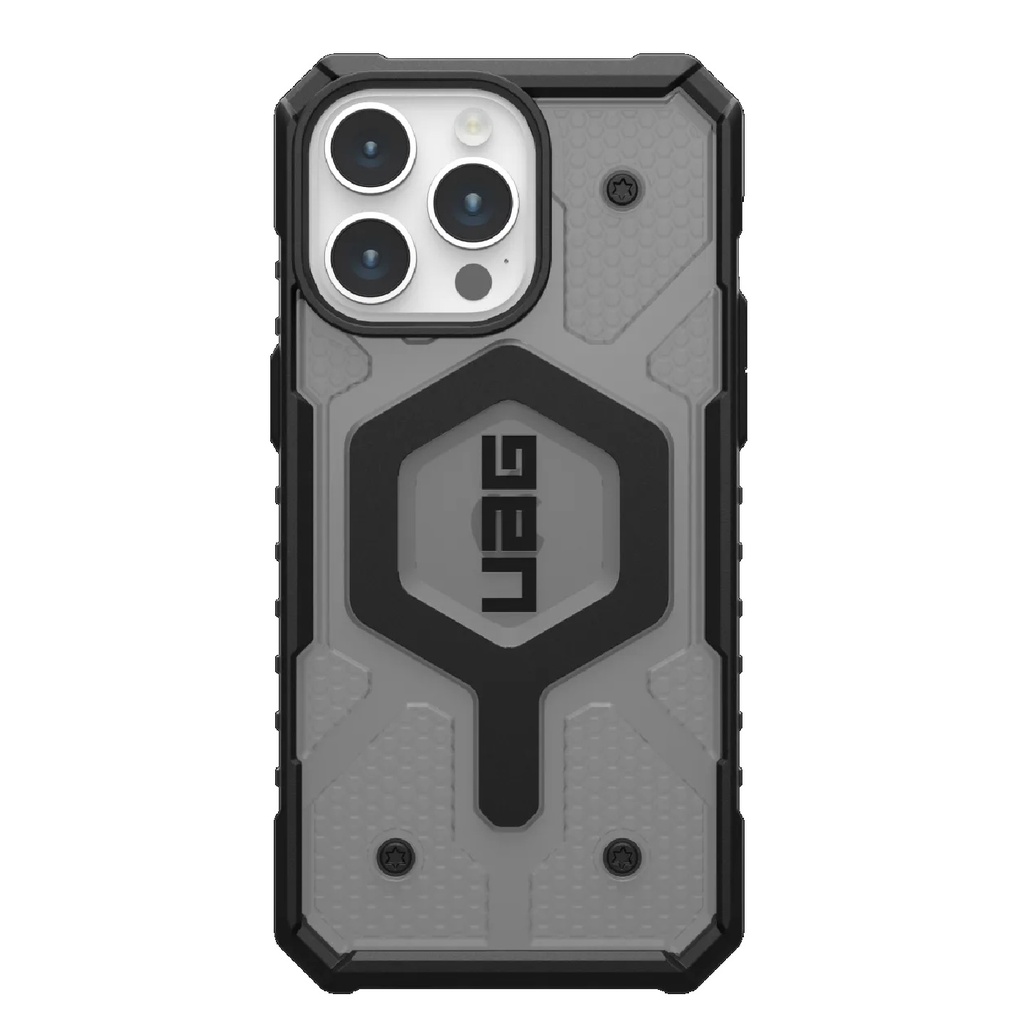 [840283909870] UAG Pathfinder MagSafe Apple iPhone 15 Pro Max (6.7") Rugged Case - Ash (114301113131), 18ft. Drop Protection (5.4M), Tactical Grip, 10 Years Warranty
