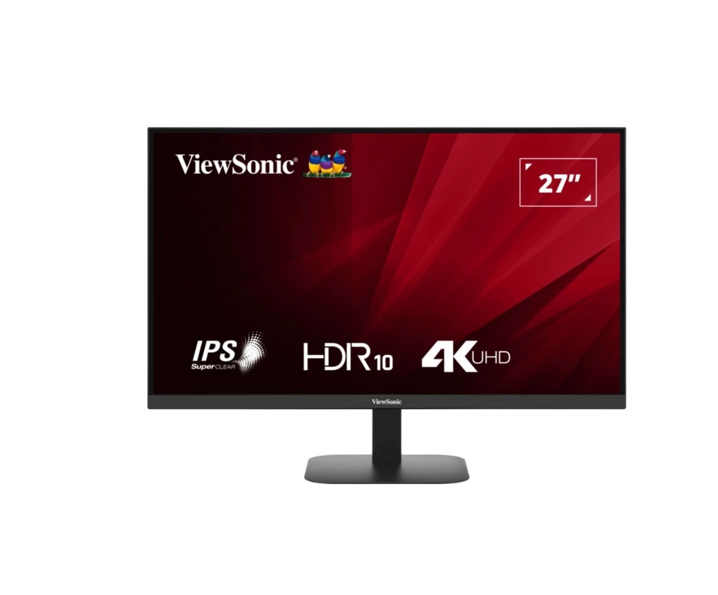 [766907028607] 766907028607 ViewSonic 27" 4K 3840 x 2160 SuperClear IPS, HDR10, 2x HDMI and DP x1, Eye Pro Tech.Seamless, VESA 75, Eco Mode, Joy Key rear, Office Monitor